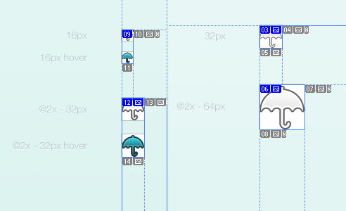icones template