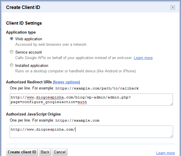 Como fazer backups do WordPress para o Google Drive